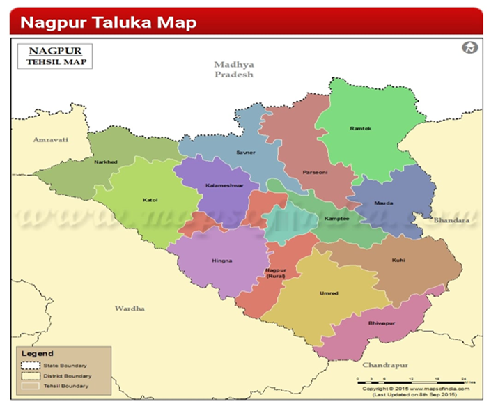 Nagpur District Taluka Map